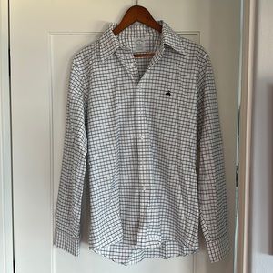 Brooks Brothers Milano Fit blue and black/grey check.